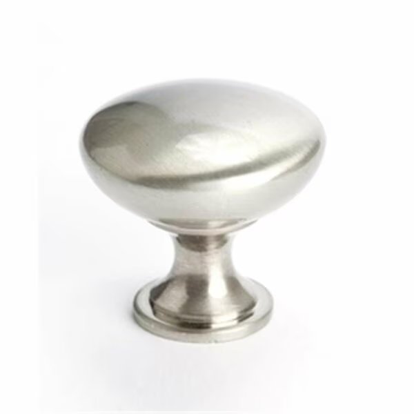 0.75 x 1.12 in. Advantage Plus 1 Knob - Brushed Nickel, Berenson, Mfr#: BE0913 1BPN